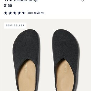 Rothy's Black Mules Seamless Slip-On Comfort